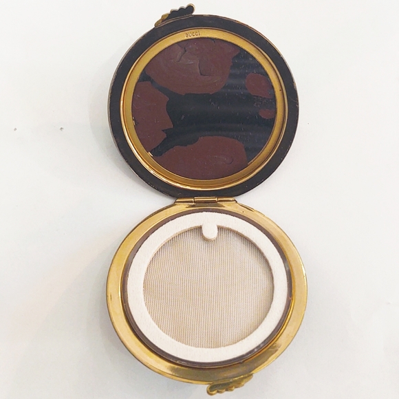 Vintage Gucci Green Enamel Powder Compact - Picture 5 of 10